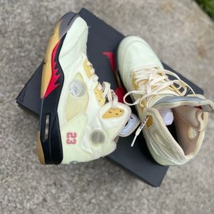 Jordan 5 sail off white